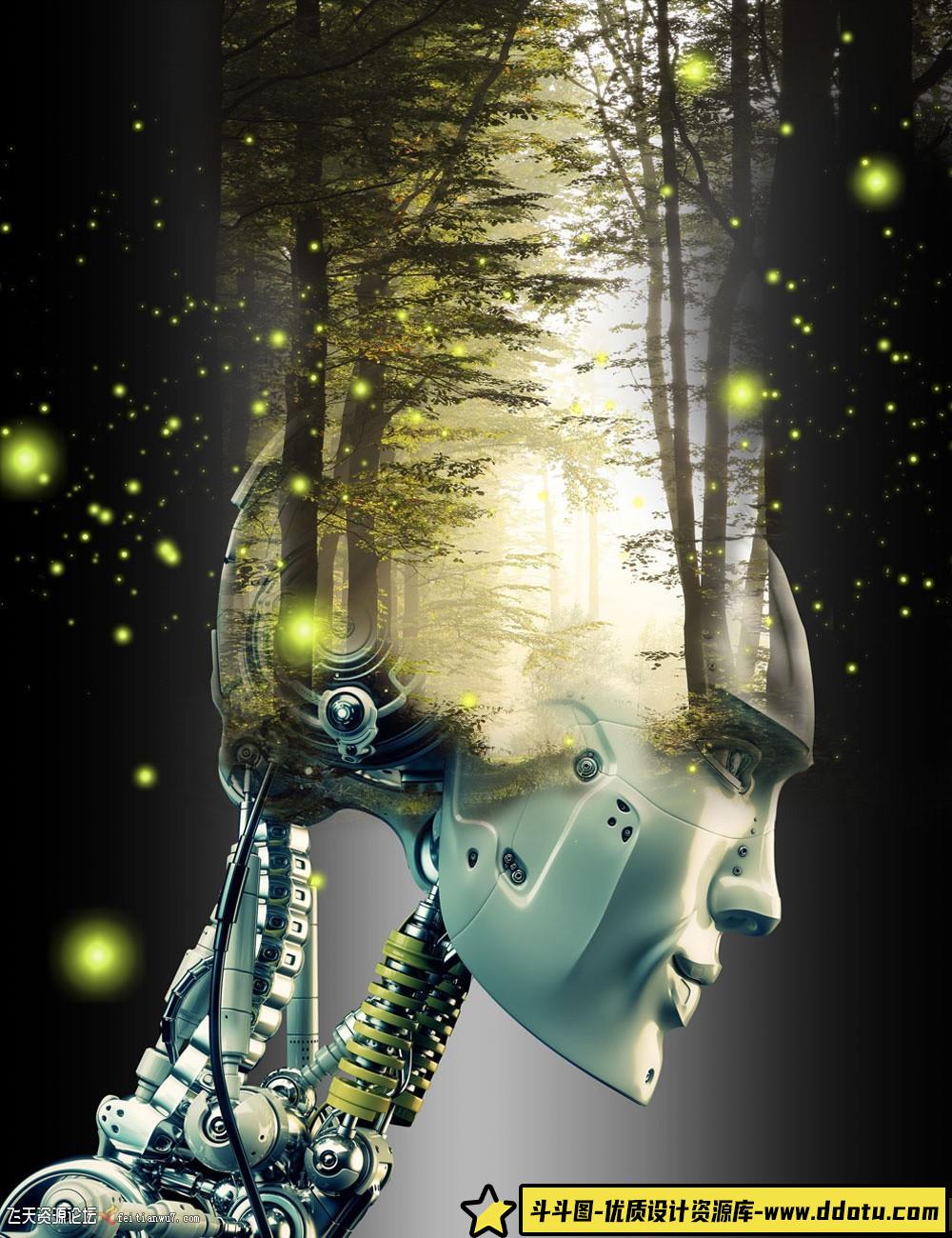 [炫光光效笔刷][插件发布]Rons梦幻氛围荧光萤火虫魔幻光效笔刷-后期修图合成笔刷素材