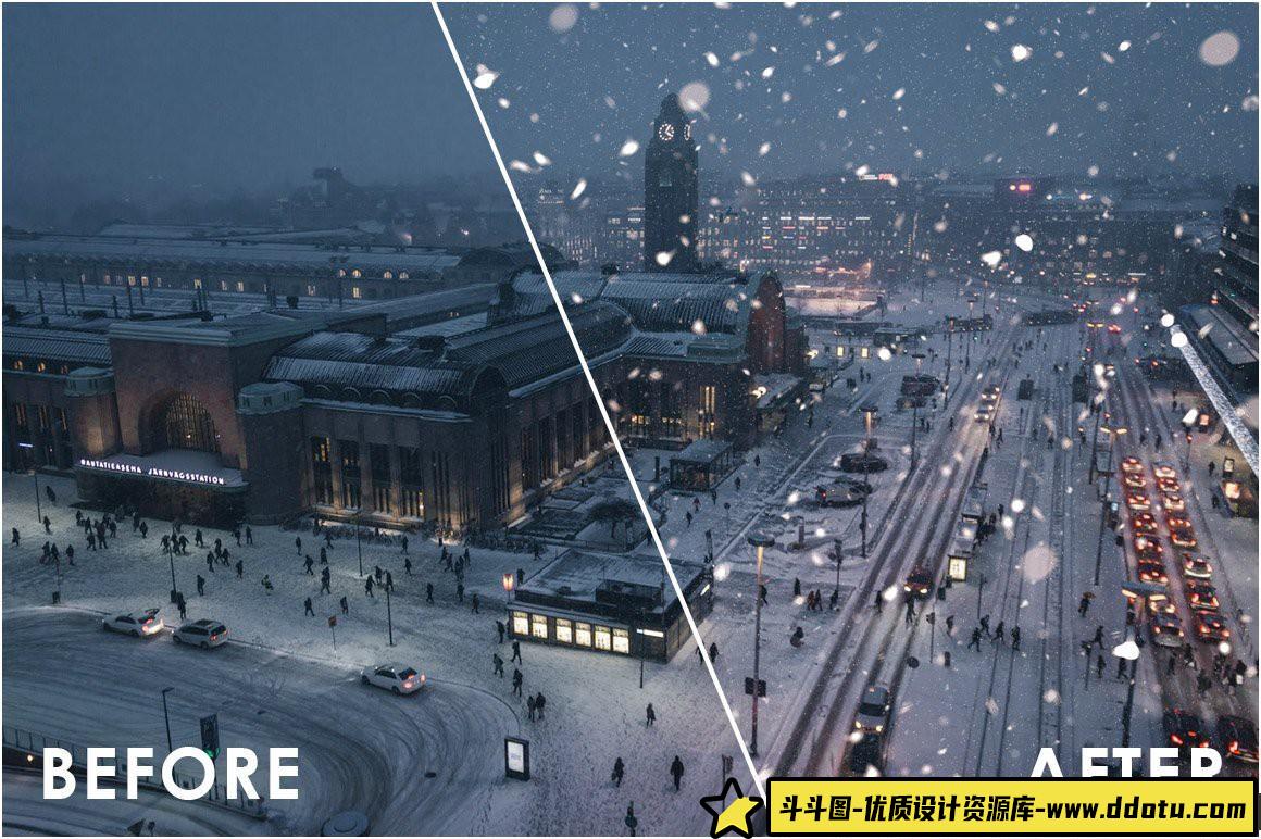 [自然风景笔刷][插件发布]150个天气笔刷,闪电,雷雨,风雪笔刷大合集