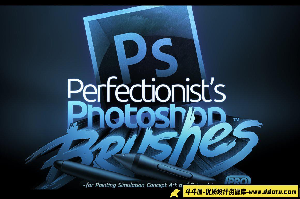 [CG绘画笔刷][插件发布]RM专业艺术家绘画系列PS画笔下载 RM Perfectionist’s Brushes™PRO-斗斗图