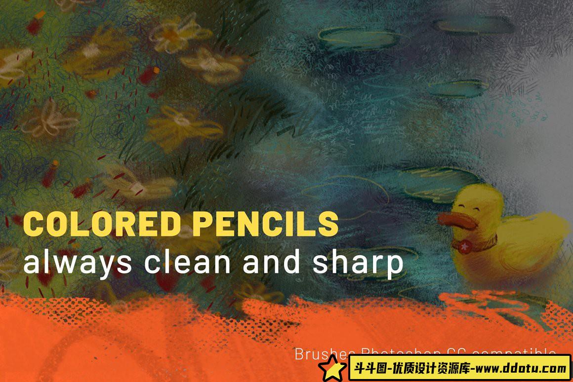 [CG绘画笔刷][插件发布]大师水彩铅笔绘画PS笔刷画笔合集Master Collection Photoshop笔刷