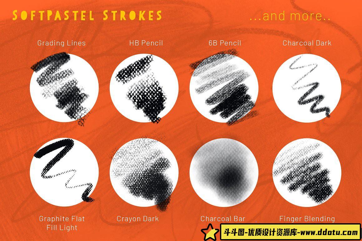 [CG绘画笔刷][插件发布]大师水彩铅笔绘画PS笔刷画笔合集Master Collection Photoshop笔刷