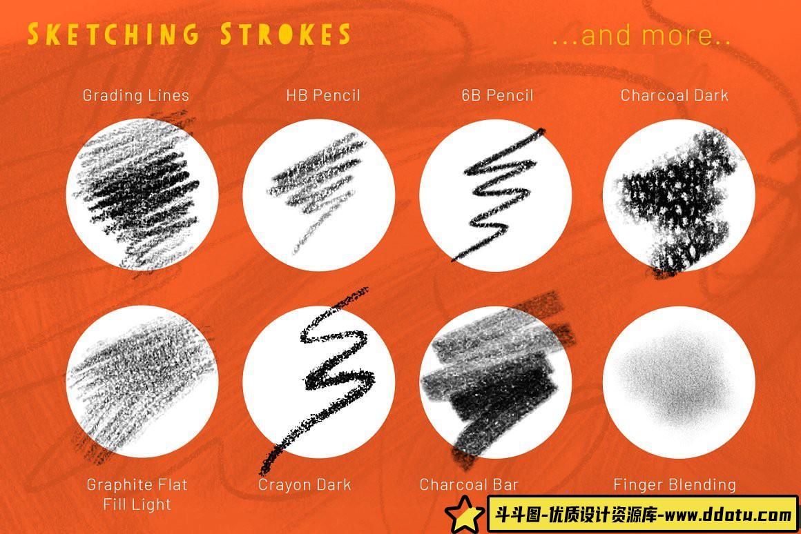 [CG绘画笔刷][插件发布]大师水彩铅笔绘画PS笔刷画笔合集Master Collection Photoshop笔刷