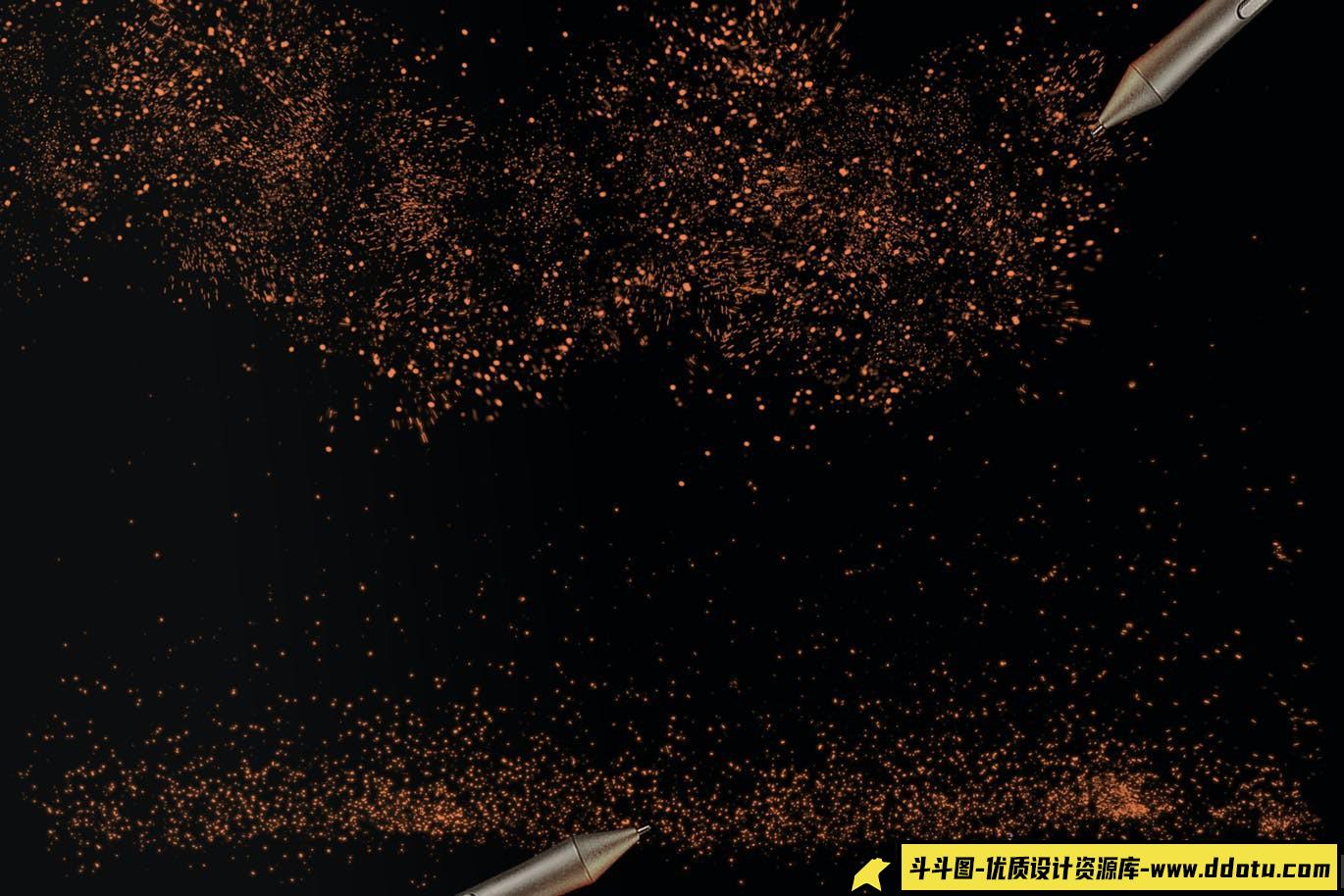 [火焰烟雾笔刷][插件发布]火光火花喷溅特效PS笔刷