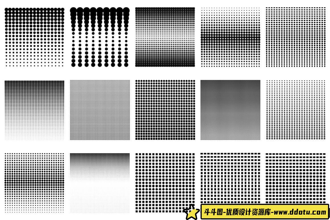 [特效创意笔刷][插件发布]60个半色调Photoshop笔刷