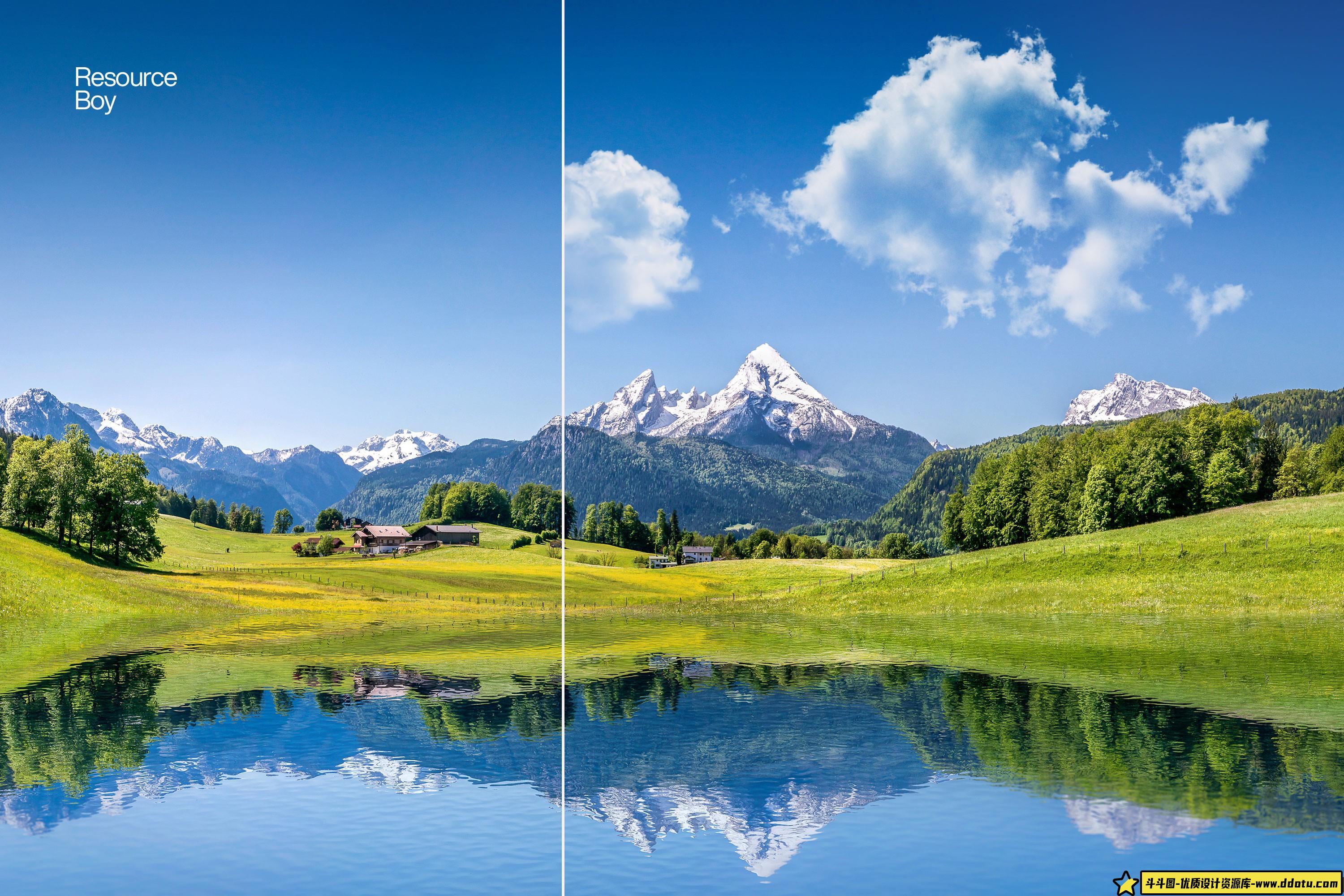 [星空云彩笔刷][插件发布]100个高清4K白云Photoshop笔刷下载