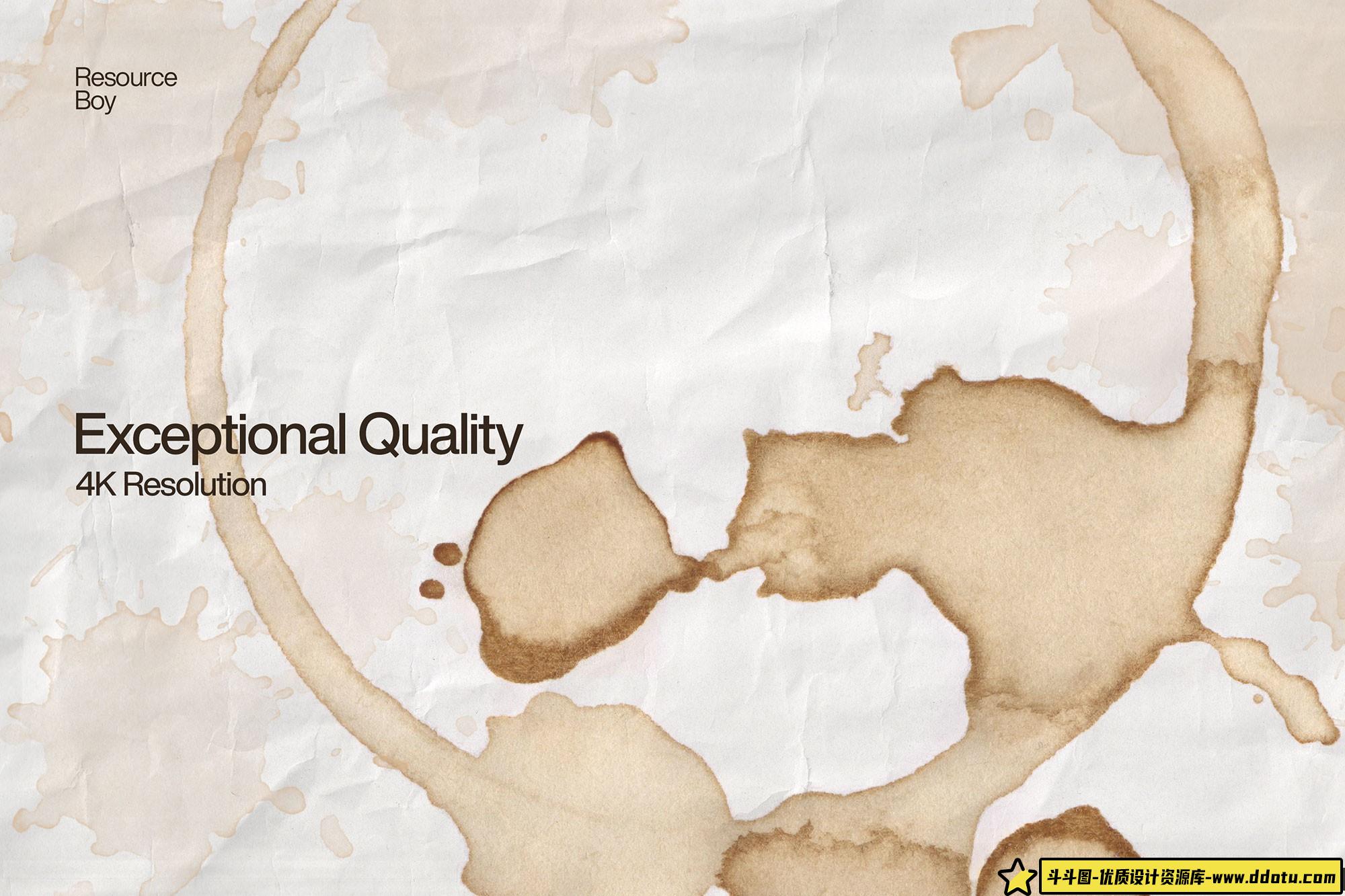 [水墨水彩笔刷][插件发布]100个高清4K咖啡渍污渍PS笔刷下载