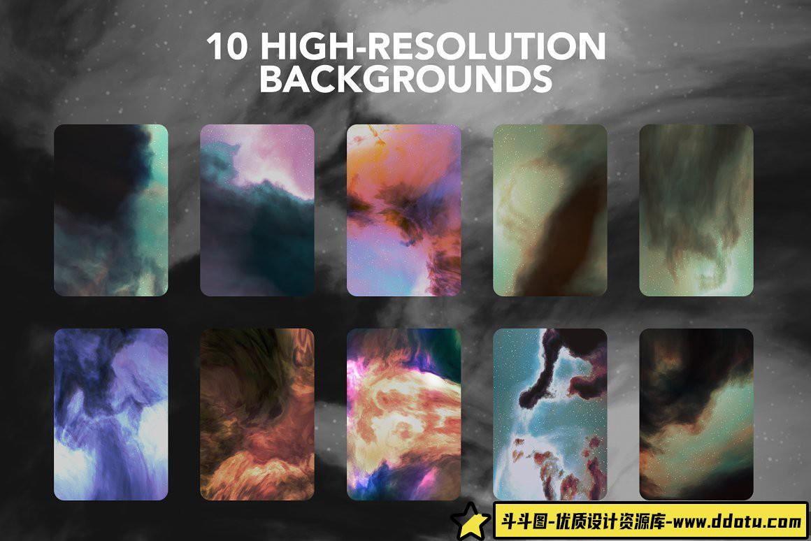 [星空云彩笔刷][插件发布]兼容Procreate和 Photoshop的太空宇宙星空银河系笔刷