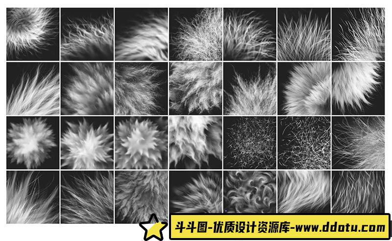 [特效创意笔刷][插件发布]适用于Photoshop和Clip Studio Paint逼真的毛刷套装