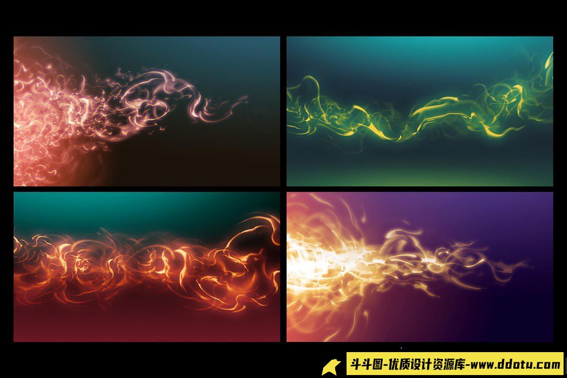 [火焰烟雾笔刷][插件发布]PS魔法光效笔刷下载 Magic FX Brushes Vol. 1