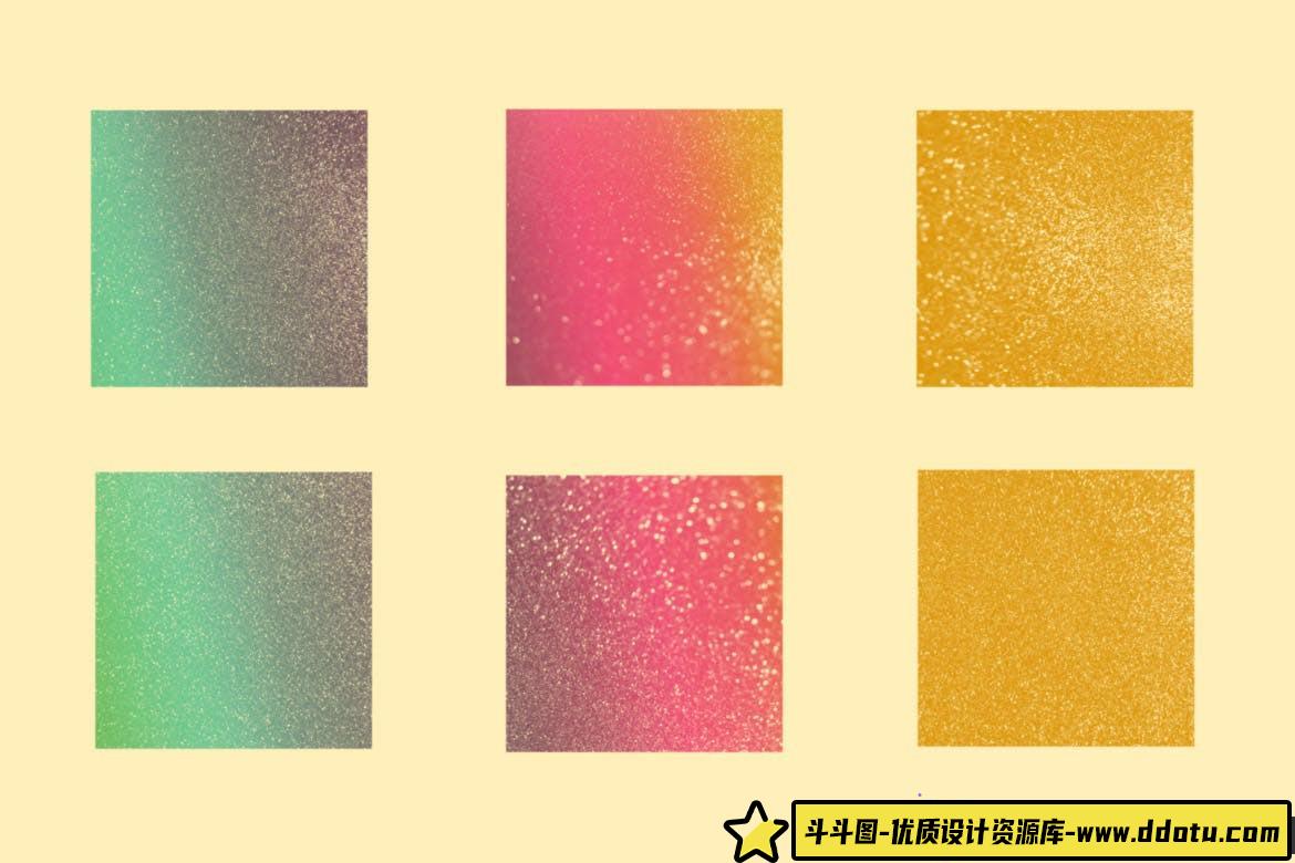 [背景纹理笔刷][插件发布]15个闪光纸金色粉尘纹理Photoshop笔刷