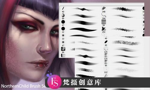 [CG绘画笔刷][插件发布]CG绘画插画创作笔触PS素材-斗斗图