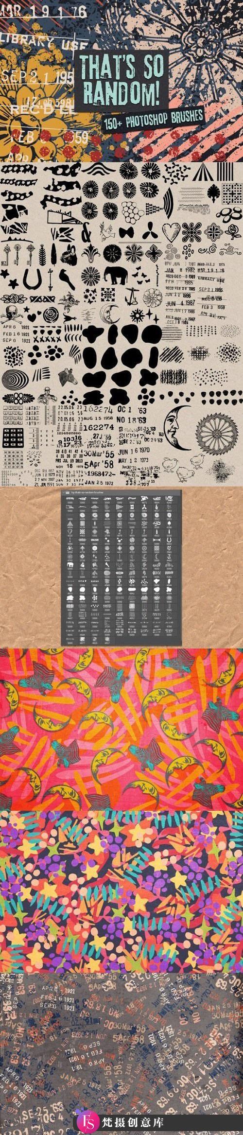 [笔刷打包下载][插件发布]太随意了！150组Photoshop笔刷套装素材