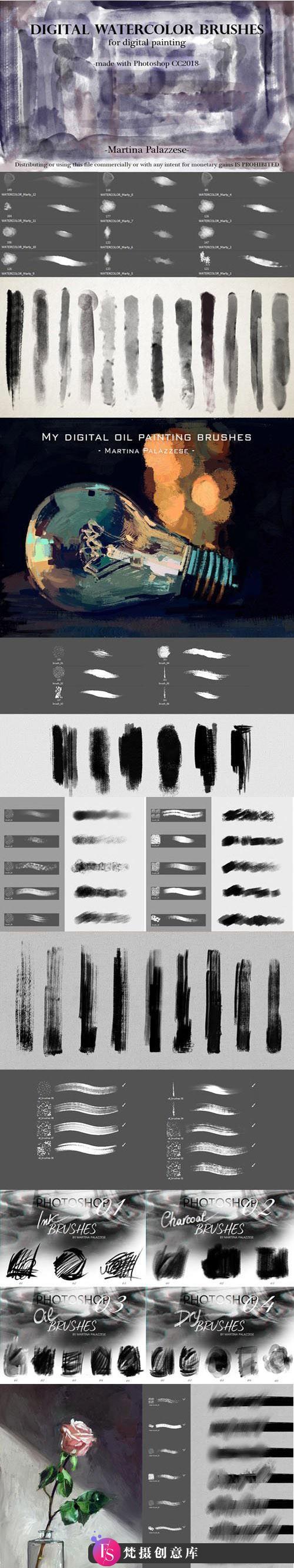 [CG绘画笔刷][插件发布]10多套用于Photoshop的专业CG绘图PS笔刷