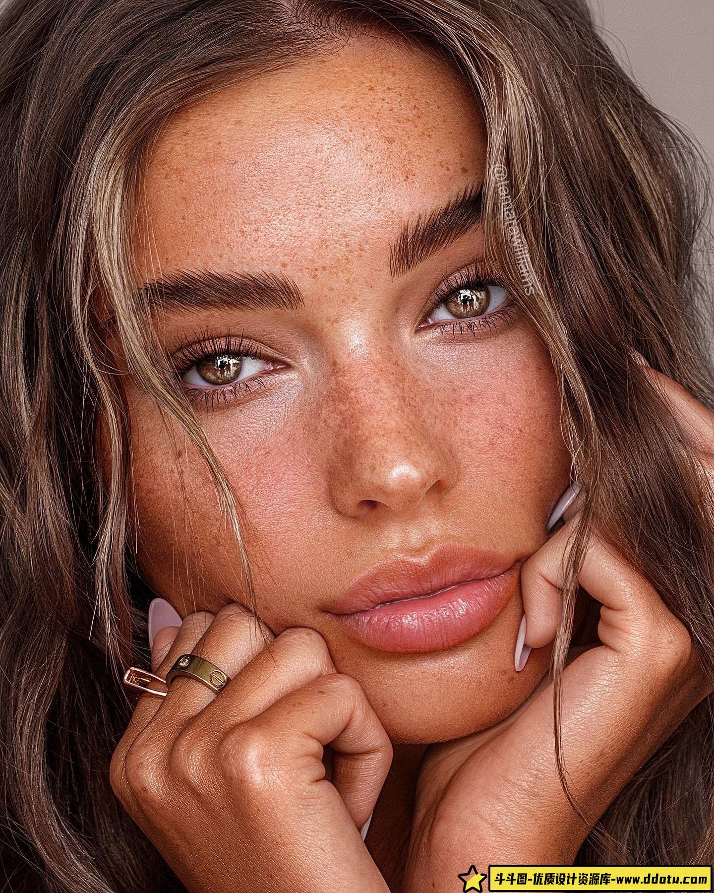 [人物化妆笔刷][插件发布]Tamara Williams – 42款人像精修瞳孔虹膜Photoshop笔刷套装