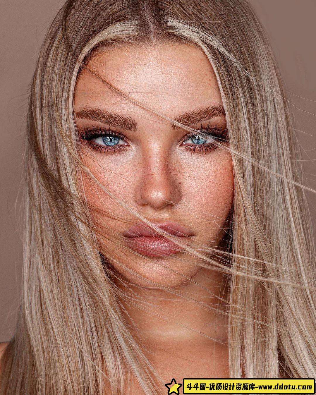 [人物化妆笔刷][插件发布]Tamara Williams – 42款人像精修瞳孔虹膜Photoshop笔刷套装