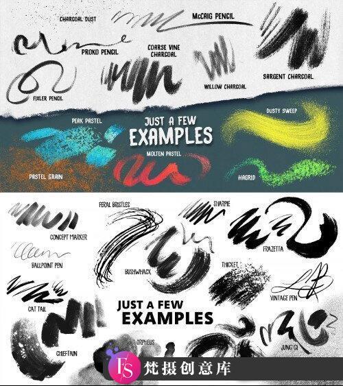 [CG绘画笔刷][插件发布]Lane’s -插图.概念艺术.CG绘画和墨迹绘画艺术笔刷全套笔刷