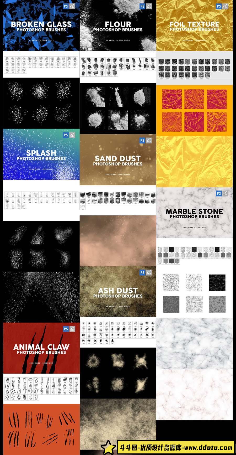 [笔刷打包下载][插件发布]5673个Photoshop笔刷超级捆绑 Photoshop Brushes Mega Bundle(20GB)