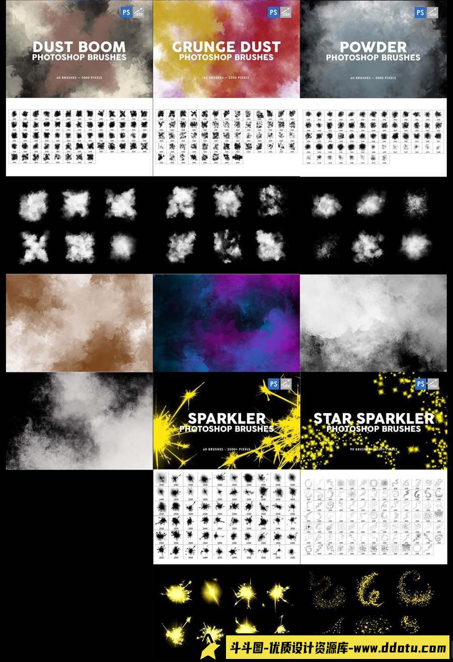 [笔刷打包下载][插件发布]5673个Photoshop笔刷超级捆绑 Photoshop Brushes Mega Bundle(20GB)