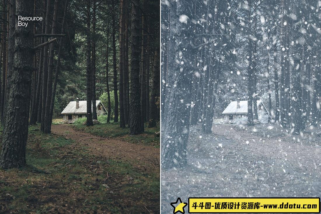 [装饰花纹笔刷][插件发布]100个雪花Photoshop画笔 100 Snow Photoshop Brushes