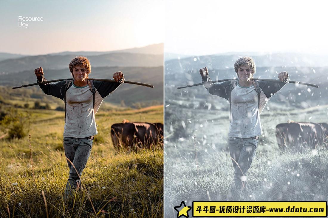 [装饰花纹笔刷][插件发布]100个雪花Photoshop画笔 100 Snow Photoshop Brushes