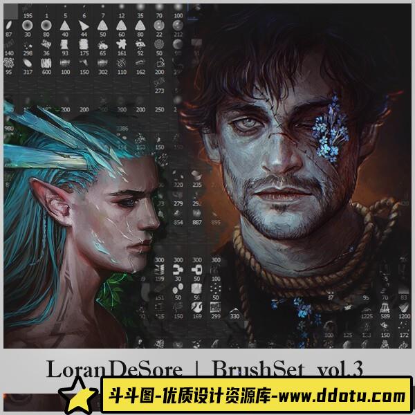 个性化CG绘画创作必备：精选PS笔刷素材下载-斗斗图