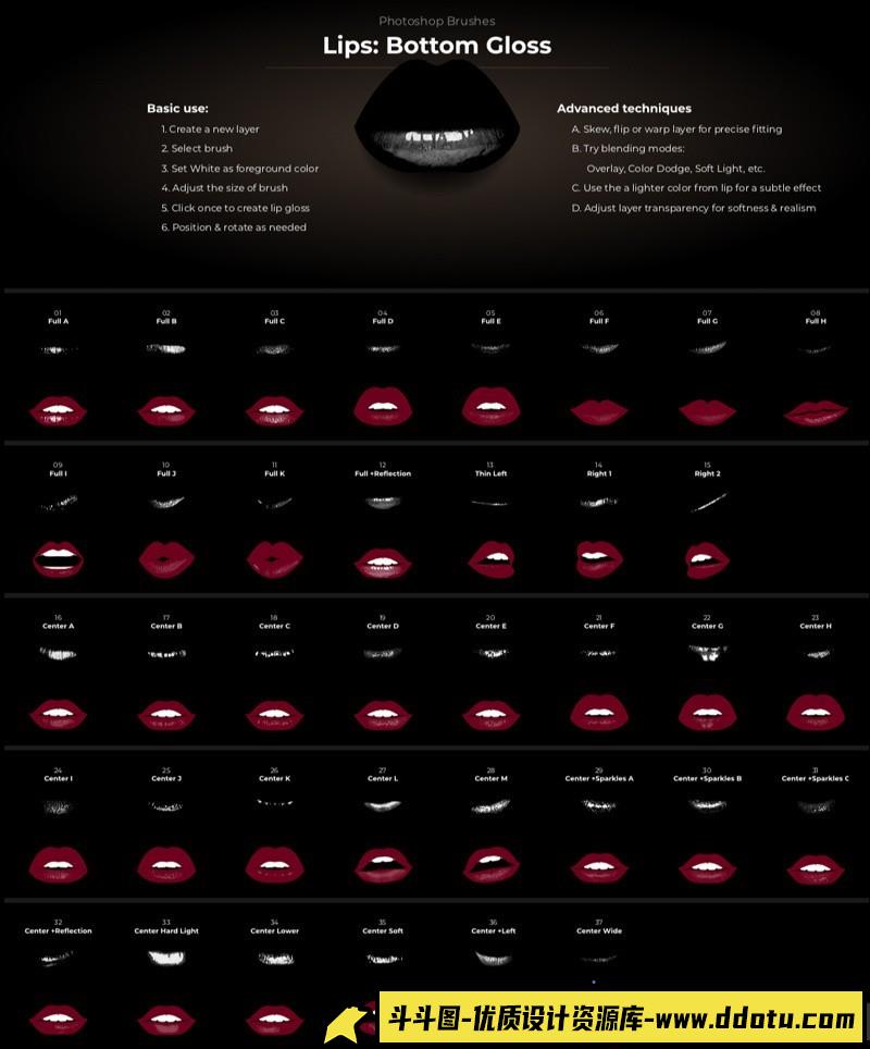 摄影师Joel Grimes人像修饰化妆笔刷套装及中文字幕教程解析