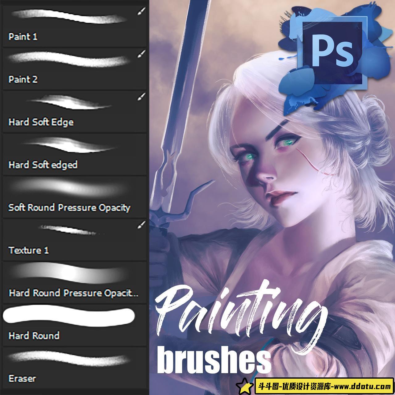 高品质CG插画创作必备PS笔刷推荐