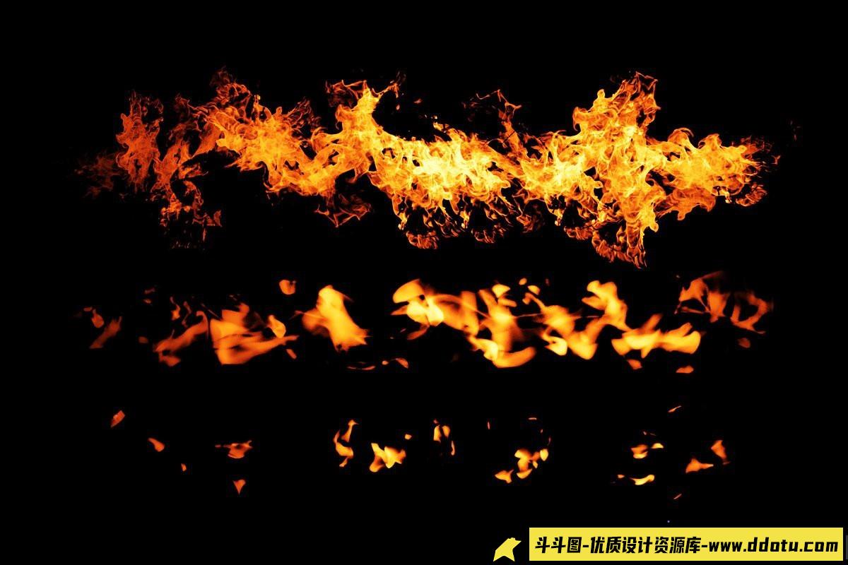 动态火焰Photoshop画笔套装:点燃创意的火焰烟雾效果