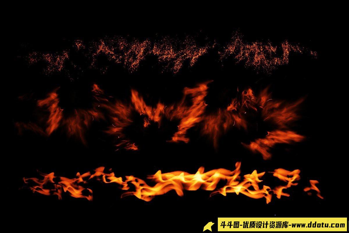 动态火焰Photoshop画笔套装:点燃创意的火焰烟雾效果