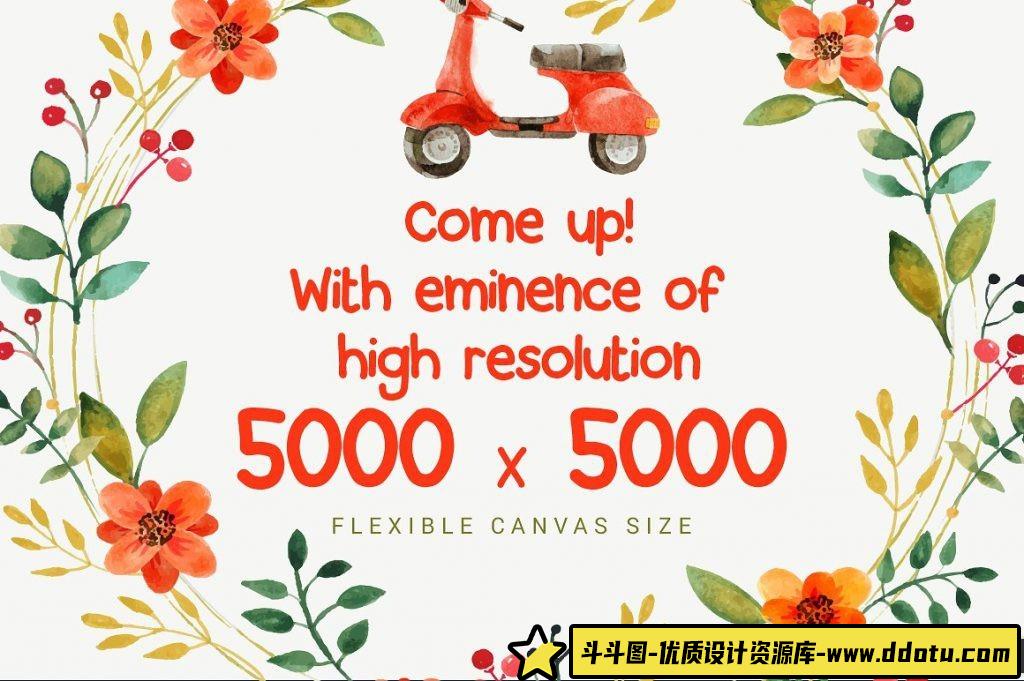 免费下载443款水彩风格PS笔刷,助你创作灵感无限!