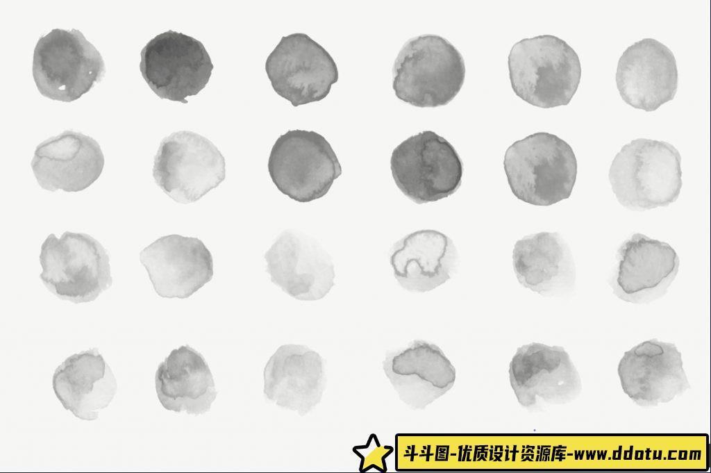 免费下载443款水彩风格PS笔刷,助你创作灵感无限!