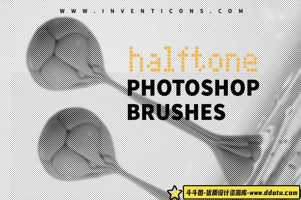 60款独特半色调Photoshop特效创意笔刷，助力设计灵感！
