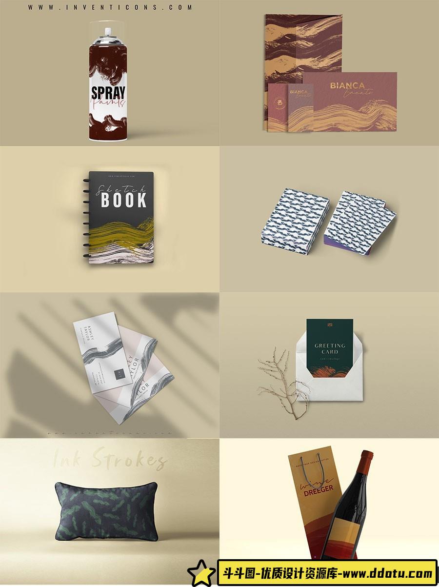 1240款中国风水墨画PS笔刷包,尽显水墨艺术魅力