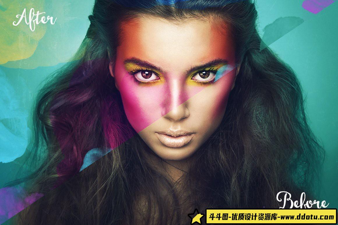 64款水彩PS笔刷，完美适配Adobe Photoshop的水墨艺术创作工具