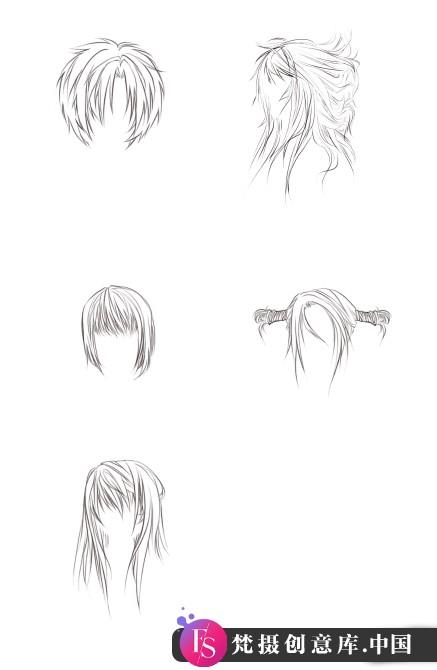 发型设计必备：人物化妆笔刷与PS后期素材合集ABR