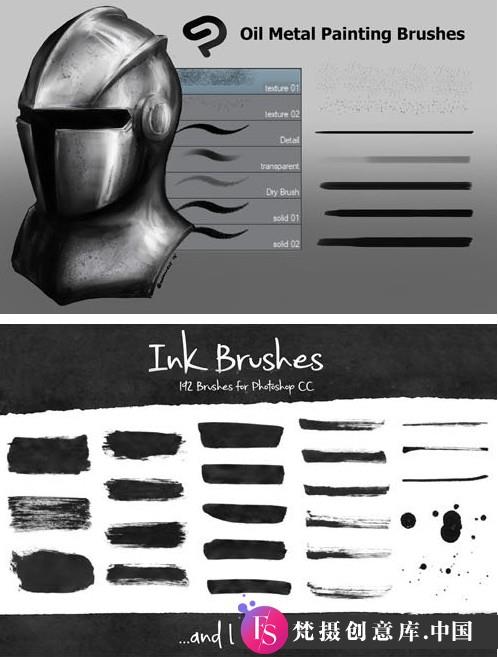 8款超赞CG绘画笔刷包，适用于Photoshop与Clip Studio Paint