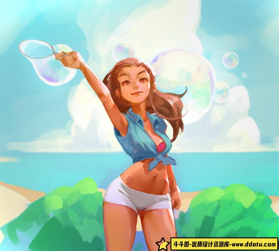 Marc Brunet高级PS画笔合集:33款自定义CG绘画笔刷助你创作提升