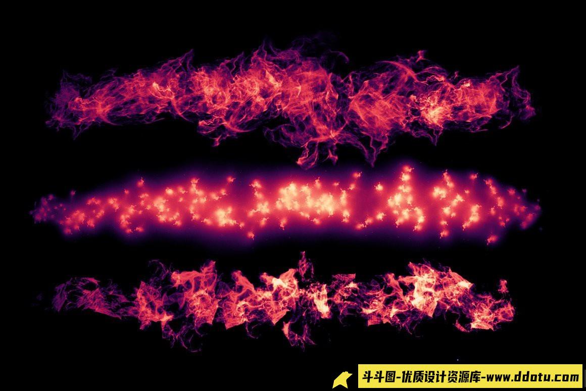 《下载火焰烟雾笔刷：PS魔法光效FX 2套装》