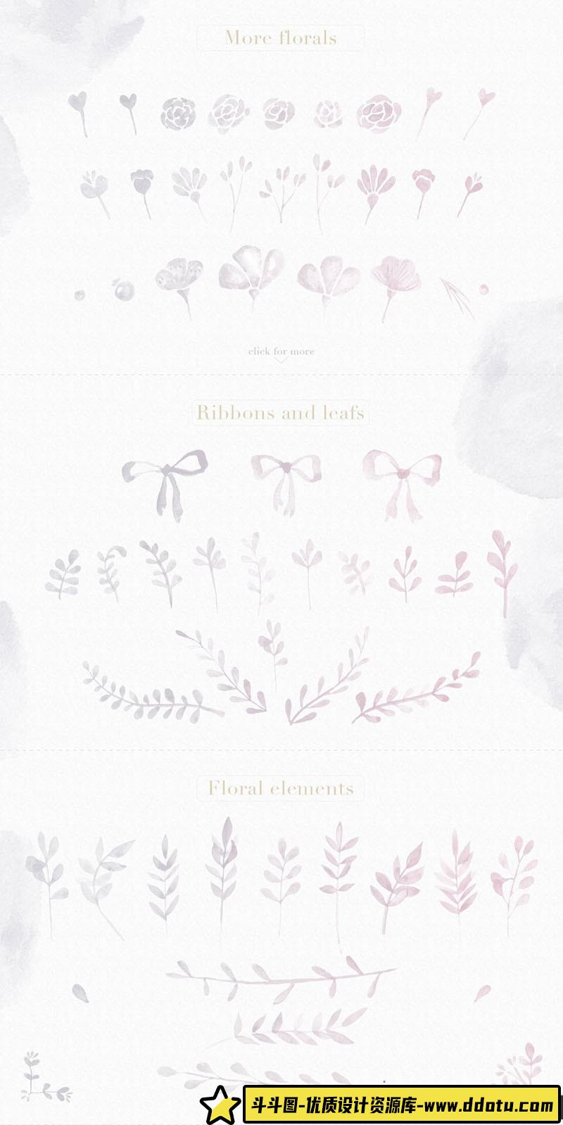 水彩花卉绘画Photoshop笔刷：精美装饰花纹工具推荐