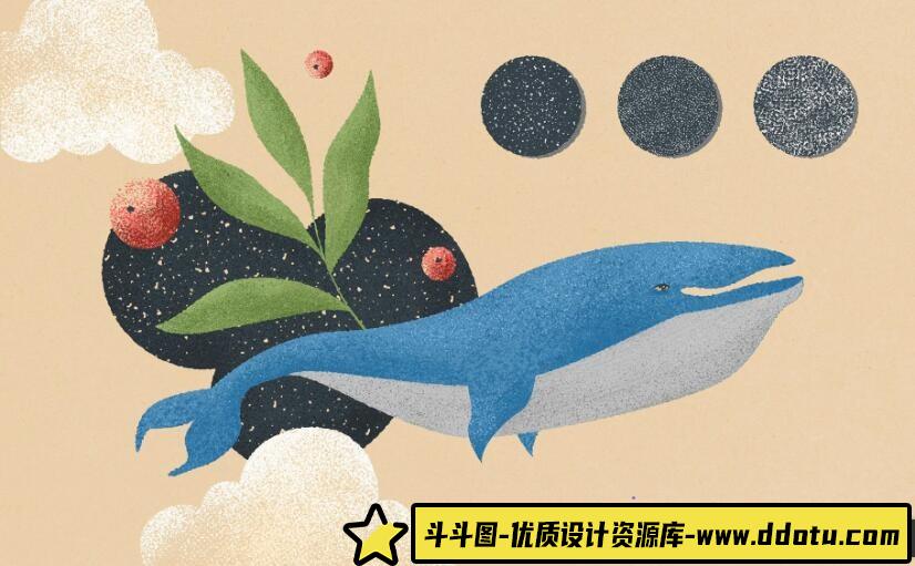 适用于Photoshop的铅笔、木炭和蜡笔风格背景纹理笔刷合集