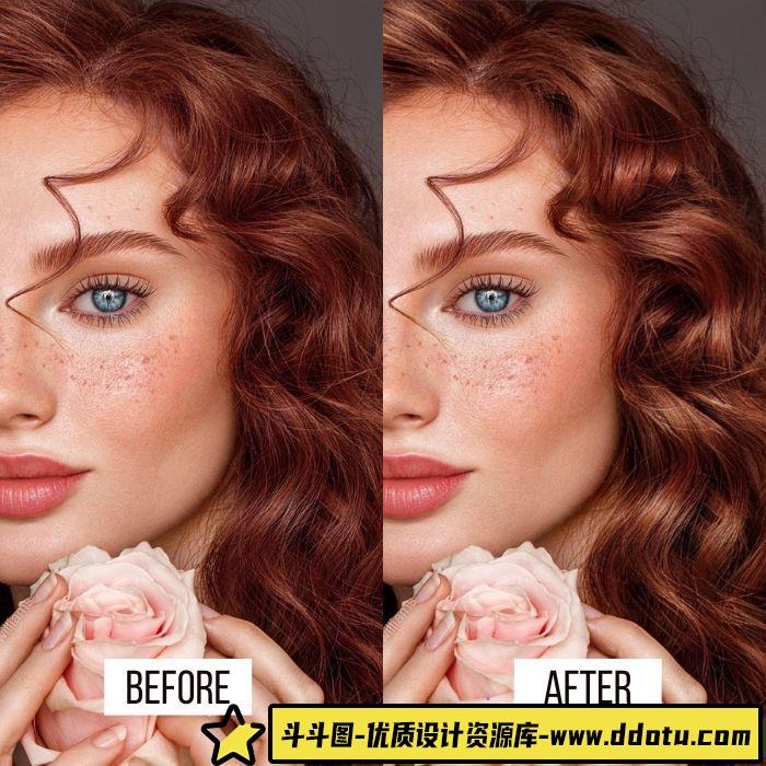 44款Tamara Williams人像精修发型Photoshop笔刷,助你轻松打造完美头发效果