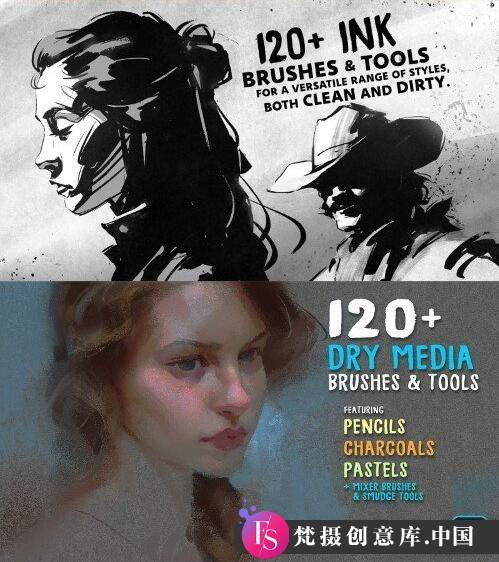 Lane’s CG绘画与墨迹艺术全套插图笔刷下载指南