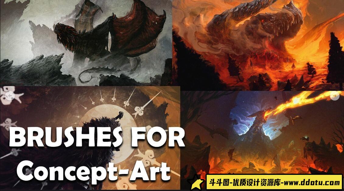 探索Anato Finnstark的创意世界:法国插画家独特CG绘画笔刷N°3揭秘