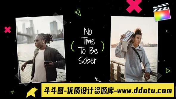 FCPX插件-快乐城市幻灯片动画FCPX插件 Happy Urban Slides 支持M1-斗斗图
