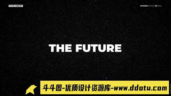 FCPX插件-现代标题排版模板 Typography Modern Titles V1 支持m1-斗斗图