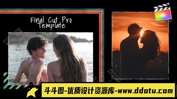 fcpx插件-涂鸦架街头风格图文展示模板Unique Opener | FCPX 支持m1-斗斗图