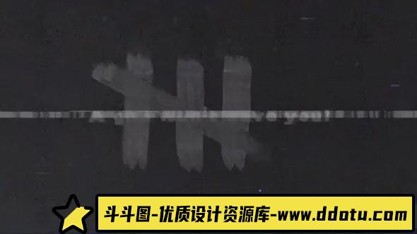 FCPX插件-恐怖主题LOGO动画模板Horror Logo  支持m1m2-斗斗图