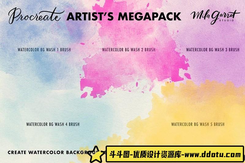 [Procreate笔刷]105种ProcreateAPP必备纹理笔刷打包下载