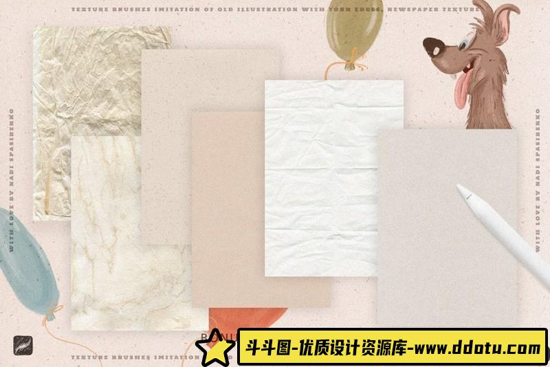 [Procreate笔刷]25个70年代复古海报Procreate纹理笔刷