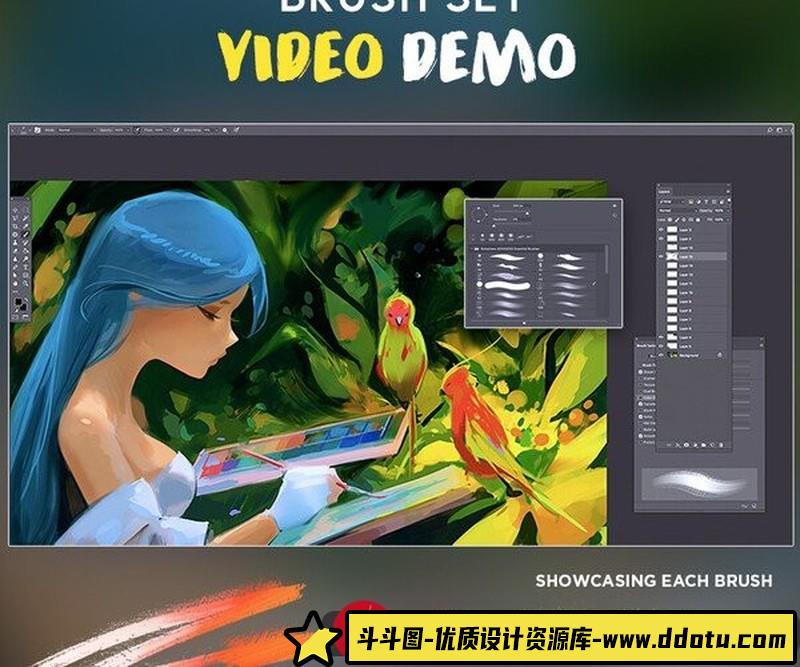 [Procreate笔刷]Artstation-Rossdraws高级画笔套装-Photoshop+Procreate画笔